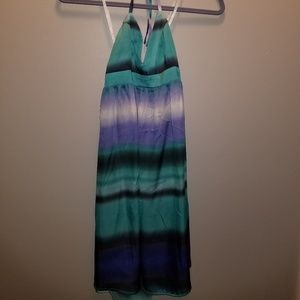 Color block midi dress